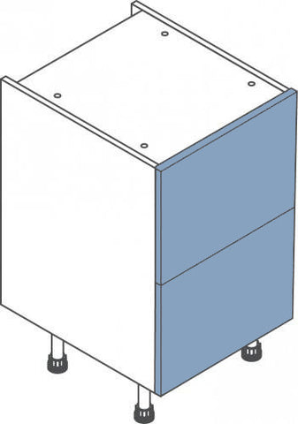 500mm Two Drawer Flatpack Kitchen Cabinet - Just Click Kitchens