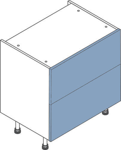 800mm Two Pan Drawer Flatpack Kitchen Unit - Just Click Kitchens 