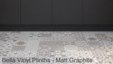 Bella Vinyl Kitchen Plinths & Kick Boards in Matt Graphite Dark Grey - Made to Measure - Just Click Kitchens