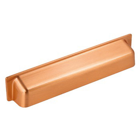 Brushed Copper Cup Door & Drawer Pull Handles - Just Click Kitchens 
