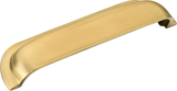 Hampton Cup Brushed Satin Brass Door Handle