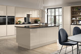 Firbeck Supergloss Cashmere High Gloss Kitchen Doors - Just Click Kitchens 