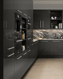 Firbeck Supergloss Graphite High Gloss Kitchen Doors & Drawers - Just Click Kitchens 