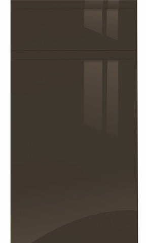 Jayline Handleless Graphite High Gloss Kitchen Doors & Drawer Fronts - Just Click Kitchens