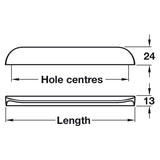 Nick Brushed Copper Lip Pull Handles - Two Sizes Available - Just Click Kitchens