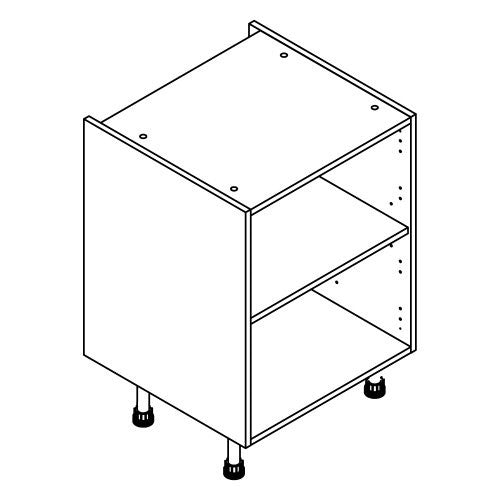 Flat pack shop kitchen base units