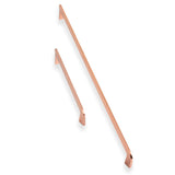 Copper Kitchen Handles - Brushed Copper Slim Bar Handle - Just Click Kitchens