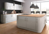 Zurfiz Light Grey High Gloss Acrylic Kitchen Doors - Just Click Kitchens 