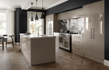 Zurfiz Stone Grey High Gloss Acrylic Kitchen Doors & Drawers