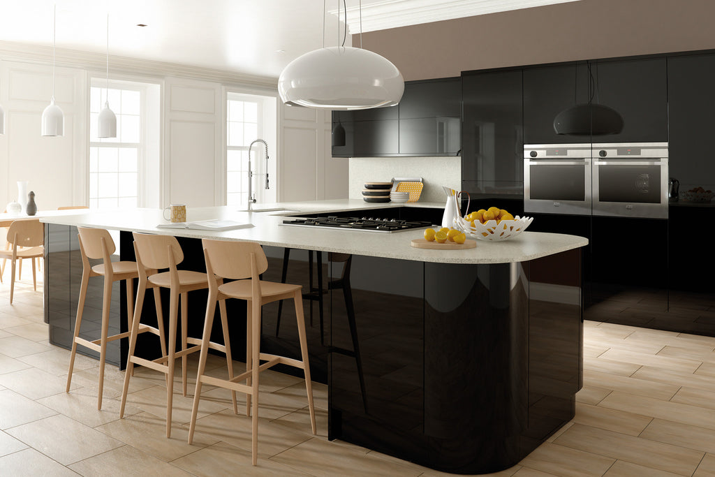 Black gloss kitchen doors clearance 600mm