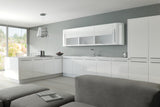 Zurfiz White High Gloss Acrylic Kitchen Doors - Just Click Kitchens 