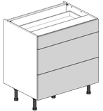 800mm Three Drawer Flatpack Kitchen Unit
