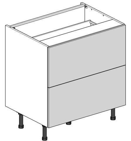 800mm Two Pan Drawer Flatpack Kitchen Unit