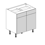 800mm Double Drawerline Flatpack Kitchen Units