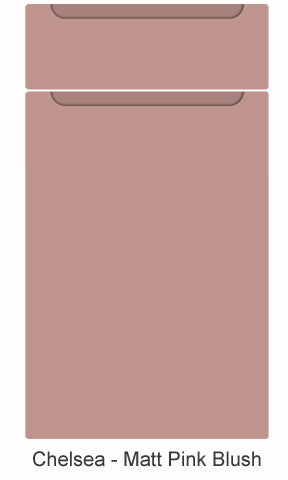 Pink Handleless Drawer Chelsea Handleless Vinyl Kitchen Doors & Drawers - Over 40 Colours ...