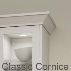 Bella Vinyl Paintable Kitchen Cornice - Two Styles Available