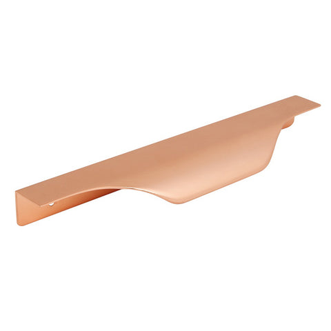 Patience Brushed Copper Profile Door & Drawer Pull Handles - Just Click Kitchens 