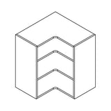 L - Shaped Flatpack Kitchen Corner Wall Units - Just Click Kitchens 