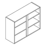 Double Flatpack Kitchen Wall Unit - Four Different Sizes Available - Just Click Kitchens 