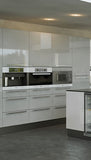 Firbeck Supergloss Light Grey High Gloss Kitchen Doors - Just Click Kitchens 