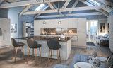 Firbeck Smooth Matt Light Grey Kitchen Doors & Drawers - Just Click Kitchens 