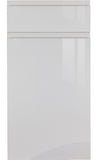 Handleless Light Grey High Gloss Kitchen Doors - Just Click Kitchens 