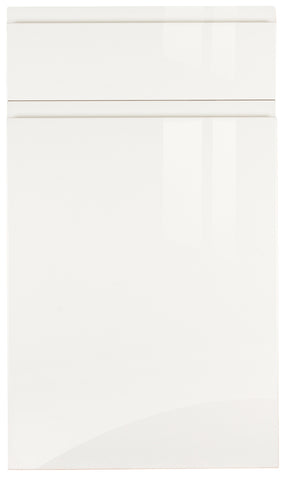 Jayline Handleless White High Gloss Kitchen Doors & Drawer Fronts - Just Click Kitchens 