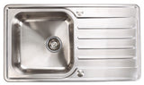 Abbey Stainless Steel Kitchen Single Sink and Drainer