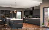 Zurfiz Supermatt Graphite Acrylic Kitchen Doors & Drawers