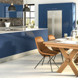 Zurfiz Ultragloss Baltic Blue High Gloss Acrylic Kitchen Doors - Just Click Kitchens 