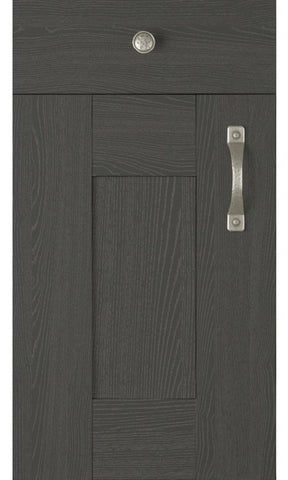 22mm Wilton Oakgrain Graphite Shaker Kitchen Doors - Just Click Kitchens 