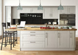 22mm Wilton Oakgrain Grey Shaker Kitchen Doors - Just Click Kitchens 