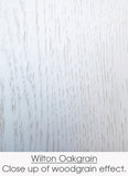 22mm Wilton Oakgrain White Shaker Kitchen Doors - Just Click Kitchens 