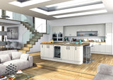 22mm Wilton Oakgrain White Shaker Kitchen Doors - Just Click Kitchens 