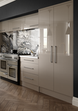 Zurfiz Stone Grey High Gloss Acrylic Kitchen Doors & Drawers