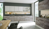 Driftwood Light Grey Acrylic Kitchen Doors - Just Click Kitchens 